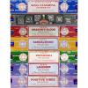 imageSatya Incense Sticks Gift Set 7 Scents Nag Champa Super Hit Dragons Blood Sandalwood Patchouli Lavender Positive Vibes 15g Each SmudgeScented