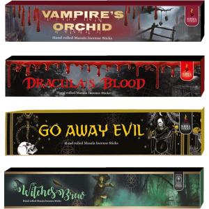 imageSoul Sticks HandRolled Incense Sticks Variety 4 Pack  100 Natural Masala Incense Organic Home Fragrance Agarbatti  15 Grams Per Pack  60 Grams Total Medieval MagicEnchanted Night