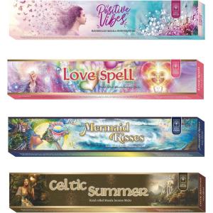 imageSoul Sticks HandRolled Incense Sticks Variety 4 Pack  100 Natural Masala Incense Organic Home Fragrance Agarbatti  15 Grams Per Pack  60 Grams Total Medieval MagicMedieval Magic