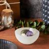 imageSelenite Crystal Bowls for Smudging Healing Recharging Crystals  Pure Selenite Smudge Bowl ampamp Crystal Charging Station Ethically Sourced in Morocco 5 Inch Pack of 13 Inch Pack of 1