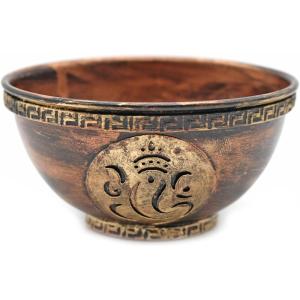 imageSOUL STICKS 4 Metal Smudge Bowl for Sage Smudging Altar Offerings Incense Burner GaneshaGanesha