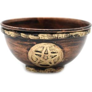 imageSOUL STICKS 4 Metal Smudge Bowl for Sage Smudging Altar Offerings Incense Burner GaneshaPentacle