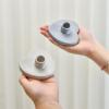 imageSOUL STICKS Heart Shaped Ceramic Candle Stick Holder Stand Light BlueWhite