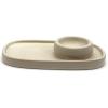 imageSOUL STICKS Ceramic Smudge Bowl Palo Santo and Sage Holder Dish Plate TerracottaCream White