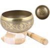 imageSoul Sticks Tibetan Singing Chakra Bowl with Cushion and Stick  Healing Sound Meditation Bowl Hamsa  BronzeTree of Life  Bronze