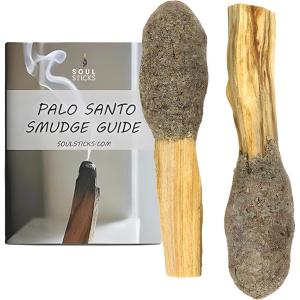 imageSoul Sticks 2 Pack Palo Santo Pops  Sacred Wood Incense Sticks for Cleansing Meditation ampamp Aromatherapy  Natural Scented Smudging Sticks with Herbs Resin and Palo Santo Powder  White SageWhite Sage