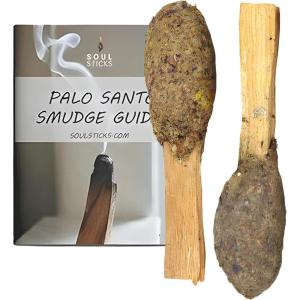 imageSoul Sticks 2 Pack Palo Santo Pops  Sacred Wood Incense Sticks for Cleansing Meditation ampamp Aromatherapy  Natural Scented Smudging Sticks with Herbs Resin and Palo Santo Powder  White SageEucalyptus