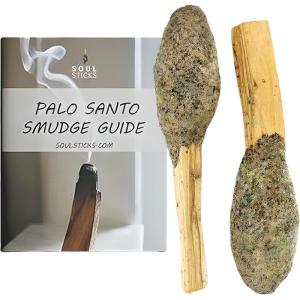 imageSoul Sticks 2 Pack Palo Santo Pops  Sacred Wood Incense Sticks for Cleansing Meditation ampamp Aromatherapy  Natural Scented Smudging Sticks with Herbs Resin and Palo Santo Powder  White SageRosemary