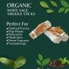 imageSOUL STICKS 3 Pack Floral White Sage Smudge Sticks Bundle with Flowers for Cleansing Home Meditation Yoga Healing and Smudging Sustainably Sourced California Orange BouquetOrange Bouquet
