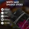 imageSOUL STICKS 3 Pack Floral White Sage Smudge Sticks Bundle with Flowers for Cleansing Home Meditation Yoga Healing and Smudging Sustainably Sourced California Orange BouquetBlossom