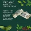 imageSOUL STICKS 3 Pack Floral White Sage Smudge Sticks Bundle with Flowers for Cleansing Home Meditation Yoga Healing and Smudging Sustainably Sourced California Orange BouquetBlue Bouquet