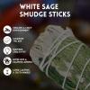 imageSOUL STICKS 3 Pack Floral White Sage Smudge Sticks Bundle with Flowers for Cleansing Home Meditation Yoga Healing and Smudging Sustainably Sourced California Orange BouquetHolly