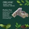 imageSOUL STICKS 3 Pack Floral White Sage Smudge Sticks Bundle with Flowers for Cleansing Home Meditation Yoga Healing and Smudging Sustainably Sourced California Orange BouquetPurple Bouquet