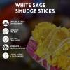 imageSOUL STICKS 3 Pack Floral White Sage Smudge Sticks Bundle with Flowers for Cleansing Home Meditation Yoga Healing and Smudging Sustainably Sourced California Orange BouquetPrincess