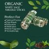 imageSOUL STICKS 3 Pack Floral White Sage Smudge Sticks Bundle with Flowers for Cleansing Home Meditation Yoga Healing and Smudging Sustainably Sourced California Orange BouquetHolly