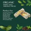 imageSOUL STICKS 3 Pack Floral White Sage Smudge Sticks Bundle with Flowers for Cleansing Home Meditation Yoga Healing and Smudging Sustainably Sourced California Orange BouquetAurora