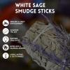 imageSOUL STICKS 3 Pack Floral White Sage Smudge Sticks Bundle with Flowers for Cleansing Home Meditation Yoga Healing and Smudging Sustainably Sourced California Orange BouquetPurple Bouquet