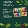 imageSOUL STICKS 3 Pack Floral White Sage Smudge Sticks Bundle with Flowers for Cleansing Home Meditation Yoga Healing and Smudging Sustainably Sourced California Orange BouquetFloral Trails