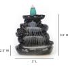 imageSOUL STICKS Backflow Incense Holder Burner Waterfall Fountain for Home Office Yoga Room Decor ampamp Aromatherapy with 1 Pack of 10 Backflow Fragrance Cones Included Mystic FallsEmerald Falls