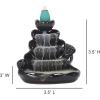 imageSOUL STICKS Backflow Incense Holder Burner Waterfall Fountain for Home Office Yoga Room Decor ampamp Aromatherapy with 1 Pack of 10 Backflow Fragrance Cones Included Mystic FallsSpring Garden