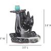 imageSOUL STICKS Backflow Incense Holder Burner Waterfall Fountain for Home Office Yoga Room Decor ampamp Aromatherapy with 1 Pack of 10 Backflow Fragrance Cones Included Mystic FallsOm Hand