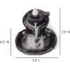 imageSOUL STICKS Backflow Incense Holder Burner Waterfall Fountain for Home Office Yoga Room Decor ampamp Aromatherapy with 1 Pack of 10 Backflow Fragrance Cones Included Mystic FallsTeapot