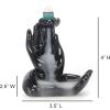 imageSOUL STICKS Backflow Incense Holder Burner Waterfall Fountain for Home Office Yoga Room Decor ampamp Aromatherapy with 1 Pack of 10 Backflow Fragrance Cones Included Mystic FallsMeditation Hands
