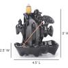 imageSOUL STICKS Backflow Incense Holder Burner Waterfall Fountain for Home Office Yoga Room Decor ampamp Aromatherapy with 1 Pack of 10 Backflow Fragrance Cones Included Mystic FallsZen Forest