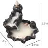 imageSOUL STICKS Backflow Incense Holder Burner Waterfall Fountain for Home Office Yoga Room Decor ampamp Aromatherapy with 1 Pack of 10 Backflow Fragrance Cones Included Mystic FallsCoi Pond