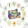 imageSOUL STICKS HandRolled Incense Sticks Mystic Spirit Blends 180 Gram 12 Pack Box  100 Natural Masala Incense Organic Home Fragrance Agarbatti Tibetan MonasterySamhain Moon Incense