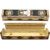 imageSOUL STICKS Handmade Carved Incense Burner Wooden Coffin Box with Storage Includes Go Away Evil Incense Sticks 7 Chakras Celestial7 Chakras Om
