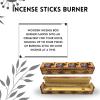 imageSOUL STICKS Handmade Carved Incense Burner Wooden Coffin Box with Storage Includes Go Away Evil Incense Sticks Game OverElephants