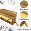 imageSOUL STICKS Handmade Carved Incense Burner Wooden Coffin Box with Storage Includes Go Away Evil Incense Sticks Game OverElephants