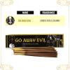 imageSOUL STICKS Handmade Carved Incense Burner Wooden Coffin Box with Storage Includes Go Away Evil Incense Sticks Game OverPeace Art