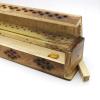 imageSOUL STICKS Handmade Carved Incense Burner Wooden Coffin Box with Storage Includes Go Away Evil Incense Sticks Game OverSkull of Luck