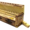 imageSOUL STICKS Handmade Carved Incense Burner Wooden Coffin Box with Storage Includes Go Away Evil Incense Sticks Game OverYellow Hamsa Hand