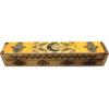 imageSOUL STICKS Handmade Carved Incense Burner Wooden Coffin Box with Storage Includes Go Away Evil Incense Sticks Game OverYellow Hamsa Hand