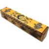 imageSOUL STICKS Handmade Carved Incense Burner Wooden Coffin Box with Storage Includes Go Away Evil Incense Sticks Game OverYellow Hamsa Hand