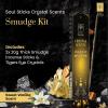 imageSOUL STICKS Thick Handcrafted Incense Sticks Spicy Cinnamon Scented Includes 5 Crystals 20g Thick HerbDipped Sticks Bundle Ideal for Aromatherapy Cleansing ampamp RelaxationSweet Vanilla Incense Sticks