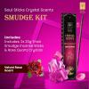 imageSOUL STICKS Thick Handcrafted Incense Sticks Spicy Cinnamon Scented Includes 5 Crystals 20g Thick HerbDipped Sticks Bundle Ideal for Aromatherapy Cleansing ampamp RelaxationVelvet Rose Incense Sticks