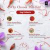 imageSOUL STICKS Thick Handcrafted Incense Sticks Spicy Cinnamon Scented Includes 5 Crystals 20g Thick HerbDipped Sticks Bundle Ideal for Aromatherapy Cleansing ampamp RelaxationSaffron Incense Sticks