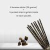 imageSOUL STICKS Thick Handcrafted Incense Sticks Spicy Cinnamon Scented Includes 5 Crystals 20g Thick HerbDipped Sticks Bundle Ideal for Aromatherapy Cleansing ampamp RelaxationSweet Vanilla Incense Sticks