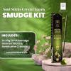 imageSOUL STICKS Thick Handcrafted Incense Sticks Spicy Cinnamon Scented Includes 5 Crystals 20g Thick HerbDipped Sticks Bundle Ideal for Aromatherapy Cleansing ampamp RelaxationCocoa Coconut Incense Sticks