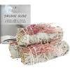 imageSOUL STICKS 3 Pack Floral White Sage Smudge Sticks Bundle with Flowers for Cleansing Home Meditation Yoga Healing and Smudging Sustainably Sourced California Orange BouquetPink Bouquet