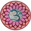 imageSOUL STICKS Soapstone Incense Burner Stick Holder Ash Catcher HandCarved Painted Decorative Plate for Home Dcor Yoga Aromatherapy and Meditation Flower of LifeOm Symbol