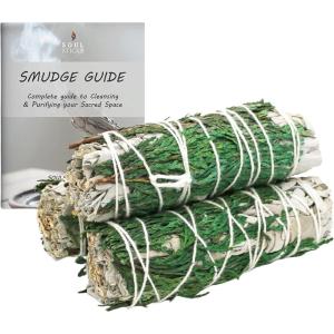 imageSOUL STICKS 3 Pack Floral White Sage Smudge Sticks Bundle with Flowers for Cleansing Home Meditation Yoga Healing and Smudging Sustainably Sourced California Orange BouquetHolly