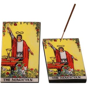 imageSOUL STICKS 3 x 5 Tarot Card Wood Incense Stick Burner Ash Catcher JudgementThe Magician