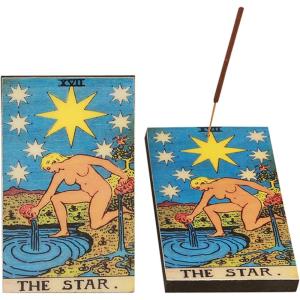 imageSOUL STICKS 3 x 5 Tarot Card Wood Incense Stick Burner Ash Catcher JudgementThe Star