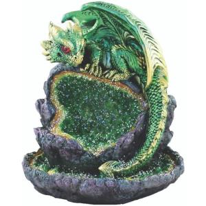imageSOUL STICKS Baby Dragon Backflow Incense Burner for Home Decor Aromatherapy and Meditationwith LED 55 East Dragon  BlueBaby Dragon  Green