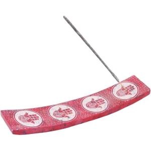 imageSOUL STICKS Hand Painted Natural Soapstone Decorative Incense Stick Holder Ash Catcher for Aromatherapy Yoga or Meditation 7 Chakra  11Hamsa  10